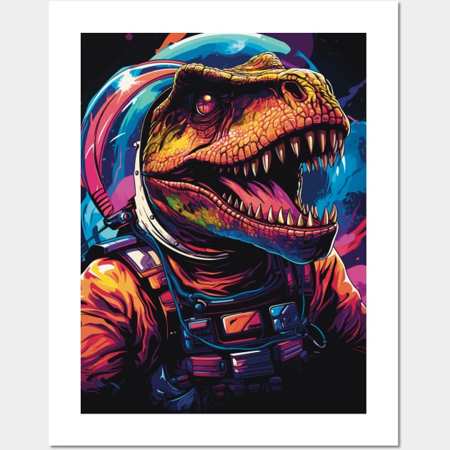 Dinosaur in Space, Dino Explorer! Wall Art by ForAnyoneWhoCares